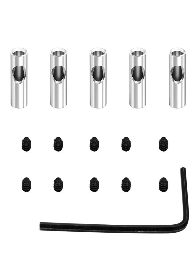 GLOBACT 5 Pcs Steel 3.175mm to 5mm Pinion Gear Adapter Drive Shaft Adapter Reducer Sleeve Motor Axle Change-Over for RC Motor 3650 550 540 Brushed/Brushless Pinion Gears Shaft Adapter - Image 1